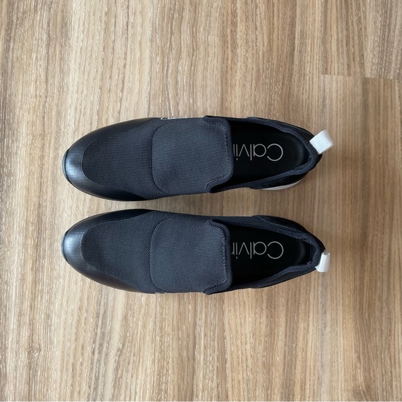 COPY - Calvin Klein Black Slip-on Knit Sneakers - Picture 4 of 9